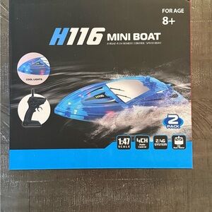 NEW! H116 Mini Remote Control Boat - Blue
